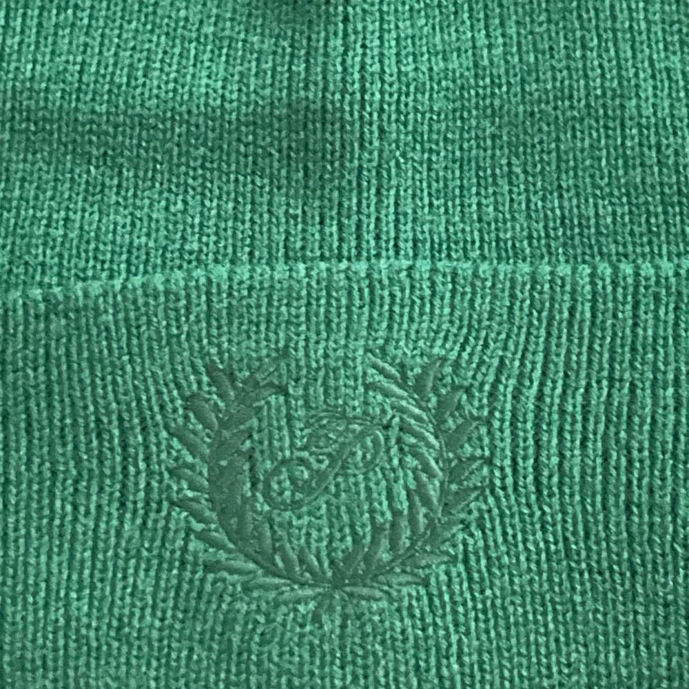 PINK VS Rib Knit Beanie In Garnet Green - Picture 4 of 10